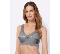 Entlastungs-BH GLAMORISE, Damen, Gr. 105, Cup F, grau (silbergrau), 50% Polyamid, 40% Polyester, 10% Elasthan, BHs Entlastungs-BH (791548-105) silbergrau