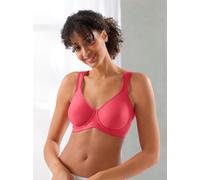 Entlastungs-BH MISS MARY, Damen, Gr. 105, Cup C, rot (hummer), 86% Polyamid, 11% Elasthan, 3% Polyester, BHs Entlastungs-BH (32884622-105) hummer