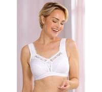 Entlastungs-BH MISS MARY, Damen, Gr. 75, Cup B, weiß, 64% Baumwolle, 13% Polyamid, 12% Polyester, 11% Elasthan, BHs Entlastungs-BH (26563833-75) weiß