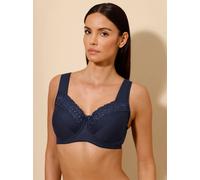 Entlastungs-BH MISS MARY, Damen, Gr. 85, Cup F, marine, 68% Baumwolle, 24% Polyester, 8% Elasthan, BHs Entlastungs-BH (97665508-85) marine