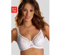 Entlastungs-BH NUANCE, Damen, Gr. 80, Cup D, weiß, Spitze, Obermaterial: 85% Polyamid, 15% Elasthan, BHs Entlastungs-BH, mit Bügel und breiten Trägern für einen optimalen Komfort (93798507-80) weiß