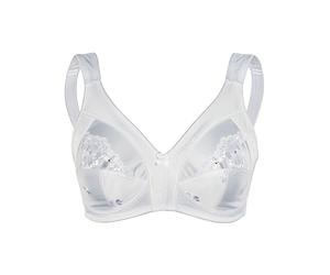 Entlastungs-BH SASSA "Entlastungs Soft BH Functional Bras", Damen, Gr. 95, Cup E, weiß, Stoff, Obermaterial: 85% Polyester PES. 15% Elasthan EL., BHs Entlastungs-BH (95044751-95) weiß