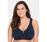 Entlastungs-BH SHEEGO, Damen, Gr. 100, Cup G, blau (marine), 95% Baumwolle, 5% Elasthan, BHs Entlastungs-BH (81538657-100) marine