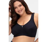 Entlastungs-BH SHEEGO, Damen, Gr. 110, Cup B, blau (marine, gemustert, marine), 95% Baumwolle, 5% Elasthan, BHs Entlastungs-BH (72800616-110) marine, gemustert, marine