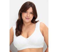 Entlastungs-BH SHEEGO, Damen, Gr. 11,5, Cup C, weiß, 90% Baumwolle, 6% Elasthan, 4% Polyamid, BHs Entlastungs-BH (43920233-115) weiß