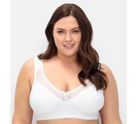 Entlastungs-BH SHEEGO, Damen, Gr. 120, Cup G, weiß, 90% Baumwolle, 6% Elasthan, 4% Polyamid, BHs Entlastungs-BH (85307503-120) weiß