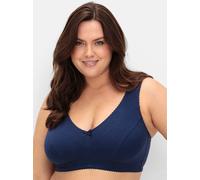 Entlastungs-BH SHEEGO, Damen, Gr. 85, Cup B, blau (marine), 90% Baumwolle, 6% Elasthan, 4% Polyamid, BHs Entlastungs-BH (53298807-85) marine