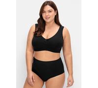 Entlastungs-BH SHEEGO, Damen, Gr. 95, Cup C, schwarz, 90% Baumwolle, 6% Elasthan, 4% Polyamid, BHs Entlastungs-BH (42685226-95) schwarz