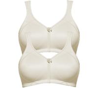 Entlastungs-BH SUSA "2er Pack Entlastungs BH Topsy Plus", Damen, Gr. 100, Cup D, beige (champagnermicro champagnermicro), Stoff, Obermaterial: 78% Polyamid PA. 22% Elasthan EL., BHs Entlastungs-BH (59