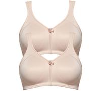 Entlastungs-BH SUSA "2er Pack Entlastungs BH Topsy Plus", Damen, Gr. 80, Cup B, beige (cappuccino cappuccino), Stoff, Obermaterial: 78% Polyamid PA. 22% Elasthan EL., BHs Entlastungs-BH (70177320-80)