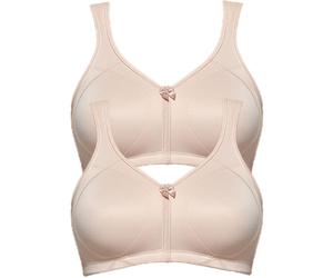 Entlastungs-BH SUSA "2er Pack Entlastungs BH Topsy Plus", Damen, Gr. 90, Cup E, beige (cappuccino cappuccino), Stoff, Obermaterial: 78% Polyamid PA. 22% Elasthan EL., BHs Entlastungs-BH (41852711-90)