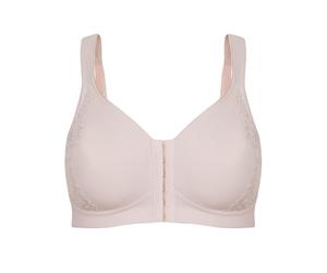 Entlastungs-BH SUSA "Vorderverschluss BH London", Damen, Gr. 95, Cup G, beige (sand), Stoff, Obermaterial: 77% Polyamid PA. 23% Elasthan EL., BHs Entlastungs-BH (62295123-95) sand