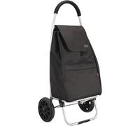 ENTRE TEMPS Meanwhile, SH8530, Leichter und Stabiler Einkaufstrolley, ideal für Freizeit und Shopping, mit Mehrzweckrädern, zusammenklappbar für einfache Lagerung, schwarz, Größe 35