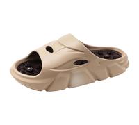 Entspannende Massage-Slipper für drinnen draußen, Riemchensandalen für Strand Alltag - für Komfort Freizeit (Brown-a, 43)