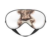 Entspannte süße Kuh-Lese-Schlafmaske, Augenmasken zum Schlafen, doppelseitig, Schlafmasken für Damen und Herren, Verdunkelungs-Augenabdeckungen zum Schlafen, Reisen