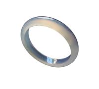 enttgo Chu Wen Sheng2252 Armband aus Achat-Edelsteinperlen, weißer natürlicher Jade, Armreif für Damen, natürliche Jade, Armreif, Armband für Damen, natürliche Jade, Armreif, Reichtum, Glück