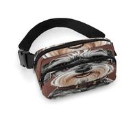 Entzückende Schnauzer-Bauchtasche mit verstellbarem Riemen, modische Hüfttasche für Outdoor-Sport, Wandern, weiß, 20 x 13 cm, voll bedruckte Hüfttasche