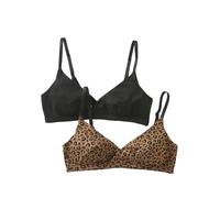 ENVIE DE FRAISE 2er-Pack Still-Bustiers, Bio-Baumwolle schwarz XL