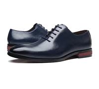 ENWIND Abend Oxford Schuhe für Herren Klassische Schnürer Business Schuhe Low-Top Kleid Schuhe für die Hochzeit,Blau,42 EU
