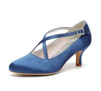 ENWIND Damen Mary Jane Pumps Bequeme Slip-On Halbschuhe Mit Niedriger Absatz Lässige Business Freizeitschuhe,Marine,43 EU