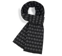 Enwokran Schal Herren Herbst Winter Elegant Classic Plaid Männer Warmer Weicher Winterschal Komfortabel Casual Business Lange Gestrickter Schal Strickschal 185x33cm (Schwarzer Diamant)
