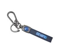 Enzo Castellano SSC NAPOLI Schlüsselanhänger Leder 123608, blau, Taglia unica