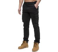 Enzo | Herren Cargo-Hose - Schwarz 40 Kurz