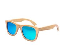 EONHUAYU Sonnenbrille aus Holz, Bambus Holz Brille Sonnenbrille für Männer Frauen Vintage Echte Holzarme Brille für Reisen Fahren (Grün)