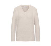Cecil - Bouclé V-Neck Pullover grau - Gr. - L