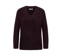 Cecil Damen Bouclé-Pullover V-Ausschnitt Rot Größe S