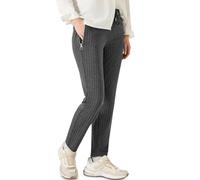 Cecil Damen Hose im Nadelstreifen-Look in Grau, Gr: XXL