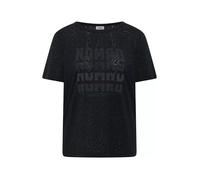 Cecil Kurzarmshirt Burn-Out-Optik Rundhals 50%Baumw./50%Polyester Palm Breeze Grün Gr. S (38)