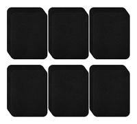 Eowppue Patches zum Aufbügeln 30 Stück 9,6 x 12,7 cm Patch Sticker Aufbügelflicken Bügelflicken Denim Patches Jeans Reparatursatz für Jeans DIY Taschen（Schwarz）