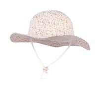 Eozy Hut Bob Baumwolle Baby Mädchen Sonnenhut Sommer Kinder UV-Schutz UPF50 + Faltbares Motiv Blumen Süße Prinzessin Reise Schutz Outdoor Gr. S , Rosa