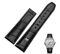 EPANO Uhrenarmband aus echtem Leder für Maurice Lacroix Uhrenarmband Schwarz Braun 20 mm 22 mm mit Faltschließe Armband, 22 mm, Achat