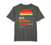 Epic Husband Since 2021 4 Years 4th Wedding Anniversary T-Shirt
