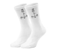 epicsocks Golf Glück Golf Fahne Socken in 37-41 im Paar Lustige SportSocken in 37-41 mit Spruch für Golfer