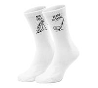 epicsocks Golf Glück Set 1 - Socken in 42-46 im Paar Lustige SportSocken in 42-46 mit Spruch für Golfer