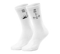 epicsocks Golf Glück Set 2 - Socken in 42-46 im Paar lustige SportSocken in 42-46 mit Spruch für Golfer