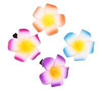 EPIGEIST 18 Stück Plumeria Haarspangen Klein mit Frangipani Blumenmotiv Hawaiianische Haarclips für Frauen Party und Hochzeit Bunte Haaraccessoires Zufällige Farben