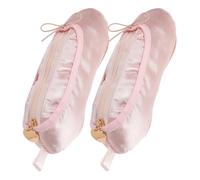 EPIGEIST 2-Teilige Ballettschuh-Bleistifttasche Und Kosmetiktasche Mit Ballerina-Schuhen Multifunktionale Make-up- Und Stiftetasche Tragbare Aufbewahrung FüR Tanzschuhe Und Pinsel 8 X 2.8 X 1.2 Zoll