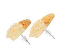 EPIGEIST Eiscreme Ohrstecker Damen Niedliche Eis form Ohrschmuck Modische Ohrstecker für Mädchen Vielseitig Tragbar Langlebig