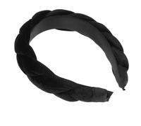 EPIGEIST Geflochtener Haarreif aus Samt und Schaumstoff für Damen und Mädchen Modischer Kopfschmuck in Schwarz Bequemes Stirnband für Täglichen Gebrauch