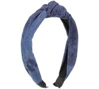 EPIGEIST Jeans Haarreif mit Knoten Praktisches und Dekoratives Haarband aus Denim Stoff für Frauen Elegantes Haaraccessoire für Makeup und Partys
