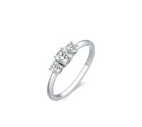 Epinki Echt Goldschmuck Platin PT950 Verlobungsring, Zierlich Klassiker Partnerringe mit Moissanit, Eheringe Platin, Gr.63 (20.1)