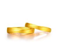 Epinki Echtgold Schmuck Trauringe 18K Au750 Gold, Klassiker Verlobungsring, Bandringe Gelbgold 750, Herren Gr.67 (21.3)