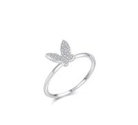 Epinki Hochzeitsring Weißgold 18K 750, Klassiker Diamantring mit Diamant, Freundschaftsringe Au750 Gold Echtes, Gr.56 (17.8)