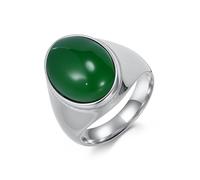 Epinki Ring Verlobung Herren Edelstahl 20mm, Klassiker Groß Breit Ring Männer Silber, Verlobungsring Nordisch Wasserfeste, Gr.60 (19.1)