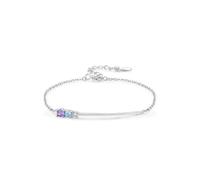 Epinki Weißgold Au375 Armband Damen Echtgold Schmuck, Klassiker Armreifen Frau mit Amethyst Lila, Armreif Topas 9K, 20+3CM