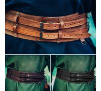 Epischer Wikinger Breitgürtel mit Knotenmuster Punzierung...